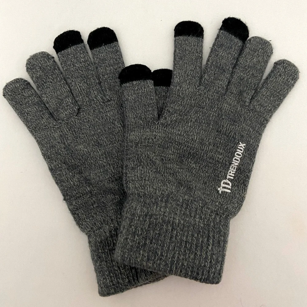 TD TRENDOUX TOUCH SCREEN KNIT GLOVES
